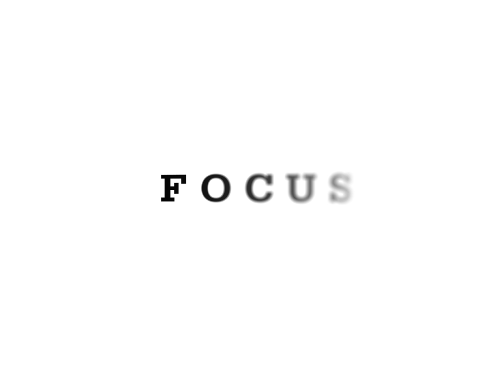 Focus visual